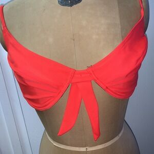 Blackbough Underwire Bikini Top In Red Size XL Separate New